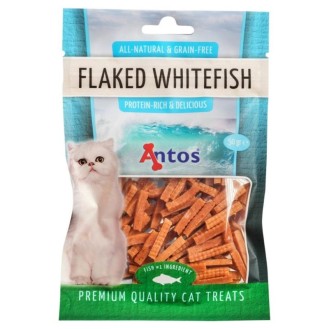 ANTOS Flaked Whitefish kārumi kaķiem ar zivīm 50 g (12)