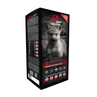 ALPHA SPIRIT PUPPIES pusmitrā barība ar vairākiem gaļas veidiem kucēniem 9 kg ALPHA SPIRIT PUPPIES pusmitrā barība ar vairākiem gaļas veidiem kucēniem 9 kg