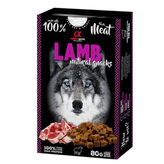 ALPHA SPIRIT NATURAL DOG kārumi suņiem ar jēra gaļu 80 g (6)