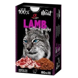 ALPHA SPIRIT NATURAL CAT kārumi kaķiem ar jēra gaļu 80 g (6)