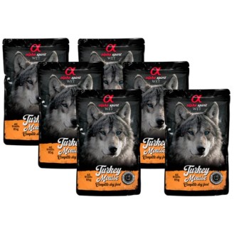 ALPHA SPIRIT WET muss suņiem ar tītara gaļu 85 g 6 gab. (24)