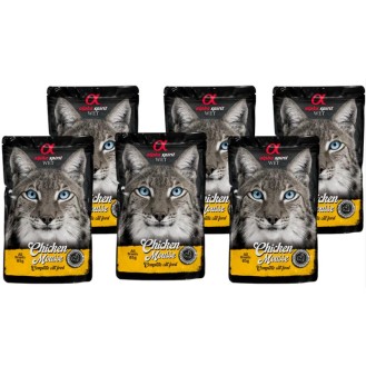 ALPHA SPIRIT WET muss kaķiem ar vistas gaļu 85 g 6 gab.