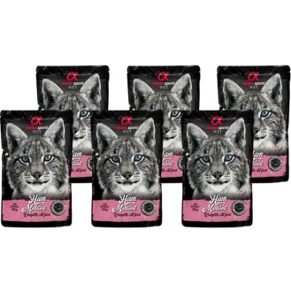 ALPHA SPIRIT WET muss kaķiem ar šķiņķi 85 g 6 gab.