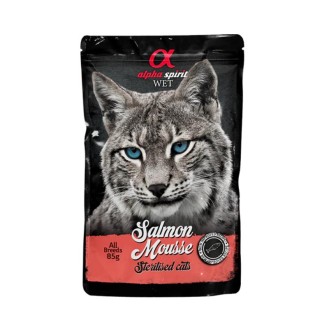 ALPHA SPIRIT WET muss kaķiem ar lasi 85 g 6 gab.