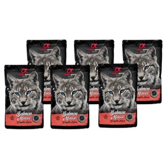 ALPHA SPIRIT WET muss kaķiem ar lasi 85 g 6 gab.