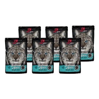 ALPHA SPIRIT WET muss kaķiem ar doradas zivīm 85 g 6 gab.