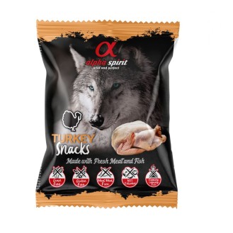 ALPHA SPIRIT SNACKS DOG kārumi suņiem ar tītara gaļu 50 g