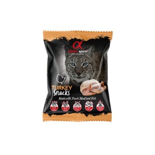 ALPHA SPIRIT SNACKS CAT kārumi kaķiem ar tītara gaļu 50 g