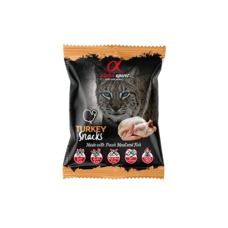 ALPHA SPIRIT SNACKS CAT kārumi kaķiem ar tītara gaļu 50 g