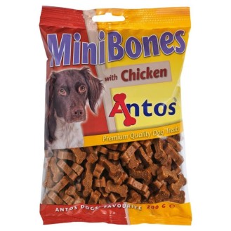 ANTOS Mini Bones Chicken mazi kauliņi ar vistas gaļu 200 g (25)