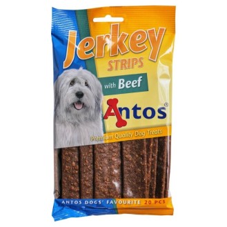 ANTOS Jerkey Strips Beef 20 gab. plāksnītes ar liellopu gaļu (14)