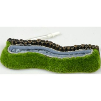 AQUA NOVA gaisa burbuļiem lente ar zālīti 16x5 cm