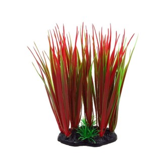 AQUA NOVA plastmasas augs sarkana/zaļa 13 cm