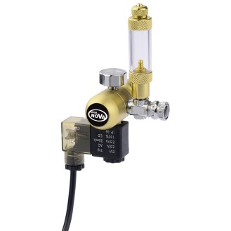 AQUA NOVA CO2 regulators ar burbuļu skaitītāju un elektrisko vārstu