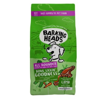 BARKING HEADS Bowl Lickin Goodness barība suņiem ar jēra gaļu 12 kg BARKING HEADS Bowl Lickin Goodness barība suņiem ar jēra gaļu 12 kg