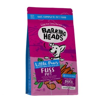 BARKING HEADS Paws Fuss Pot Small barība maziem suņiem 1.5 kg (8)