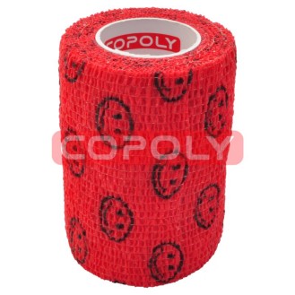 COPOLY pārsējs dzīvnieku brūcēm sarkans ar smaidiņiem 10x450 cm 12 gab. COPOLY pārsējs dzīvnieku brūcēm sarkans ar smaidiņiem 10x450 cm 12 gab.