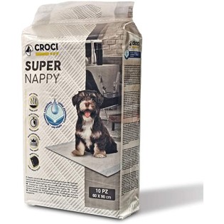 CROCI SUPER NAPPY higiēnas paladziņi 60x90 cm, 10 gab. (8) CROCI SUPER NAPPY higiēnas paladziņi 60x90 cm, 10 gab. (8)