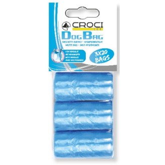 CROCI Bags zili maisiņi ar rokturiem 3x20 gab.