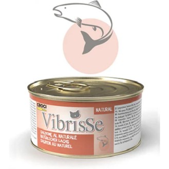 VIBRISSE konservēta barība kaķiem ar lasi 70 g 1 gab. (24)