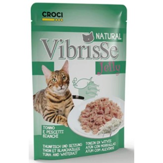 VIBRISSE konservēta barība kaķiem ar tunci un zivju mazuļiem želatīnā 70 g 1 gab. (18) VIBRISSE konservēta barība kaķiem ar tunci un zivju mazuļiem želatīnā 70 g 1 gab. (18)
