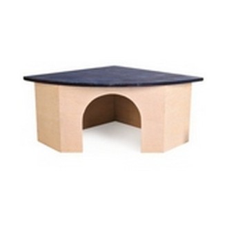 CROCI BLUE ROOF koka stūra māja 29x13x21 cm