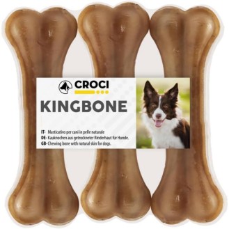 CROCI King Bone liellopu ādas kauliņi 35gx3 gab. 10 cm