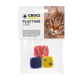 CROCI Cube krāsaini kubi kaķiem 3.5 cm