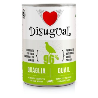 DISUGUAL MonoProtein konservēta barība suņiem ar paipalu gaļu 400 g (6)