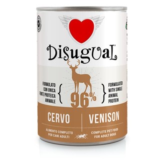 DISUGUAL MonoProtein konservēta barība suņiem ar brieža gaļu 400 g (6)