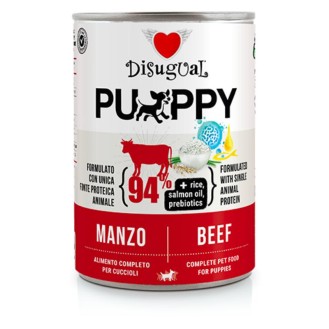 DISUGUAL Puppy konservēta barība kucēniem ar liellopu gaļu 400 g (6)