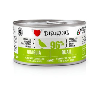 DISUGUAL MonoProtein konservēta barība suņiem ar paipalu gaļu 150 g (12)