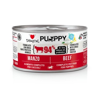 DISUGUAL Puppy konservēta barība kucēniem ar liellopu gaļu 150 g (12)