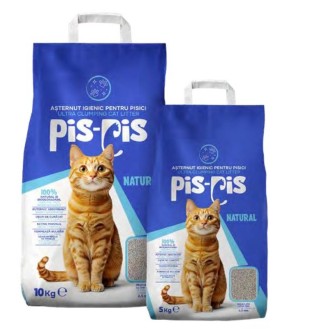 PIS-PIS dabīgie pakaiši kaķiem, 5 kg