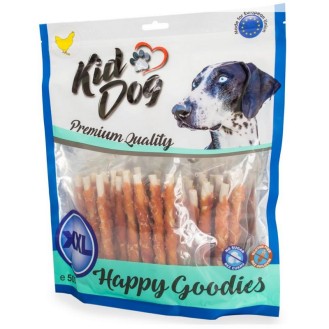 KIDDOG Rolls ādas nūjiņa ar vistas gaļu 12 cm 500 g (20) KIDDOG Rolls ādas nūjiņa ar vistas gaļu 12 cm 500 g (20)