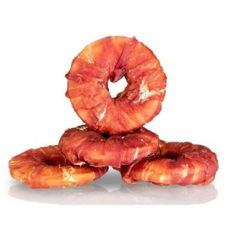 KIDDOG Ring ādas virtulis ar pīles gaļu 4 gab. 9 cm (40)