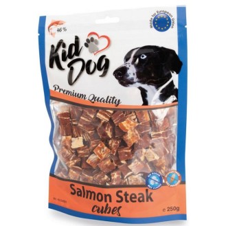KIDDOG Cubes kubiņi lasis ar liellopa āda 250 g (40)