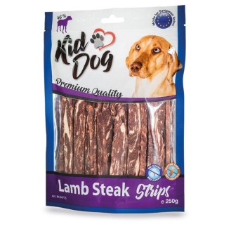 KIDDOG Strips jēra gaļa ar bifeļa āda 12 cm 250 g (40)
