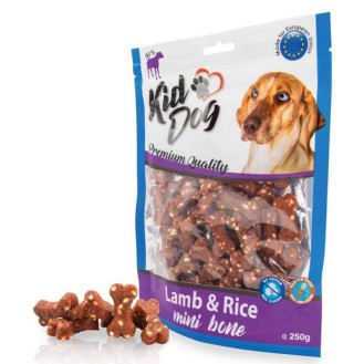 KIDDOG Bones kauliņi jēra gaļa ar rīsiem 250 g (40)