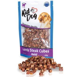 KIDDOG Cubes jēra gaļas kubiņi 80 g (150)