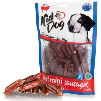 KIDDOG Mini desiņas ar liellopu gaļu 250 g (40) KIDDOG Mini desiņas ar liellopu gaļu 250 g (40)