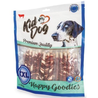 KIDDOG Rolls ādas nūjiņa ar liellopu gaļu 12 cm 500 g (20) KIDDOG Rolls ādas nūjiņa ar liellopu gaļu 12 cm 500 g (20)