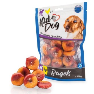 KIDDOG ādas virtuļi ar jēra gaļu un vistas gaļu 250 g (40)