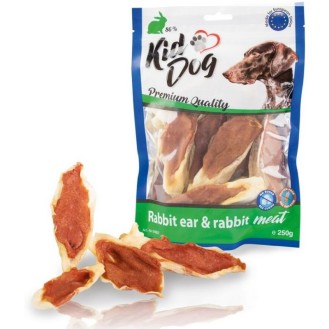 KIDDOG Meat trušu ausis ar truša gaļu 250 g (40) KIDDOG Meat trušu ausis ar truša gaļu 250 g (40)