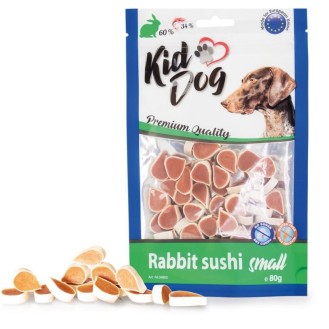 KIDDOG Sushi kārumi ar truša gaļu un mencu 80 g (150)
