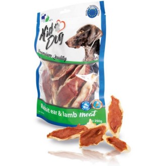 KIDDOG Meat trušu ausis ar jēra gaļu 250 g (40) KIDDOG Meat trušu ausis ar jēra gaļu 250 g (40)