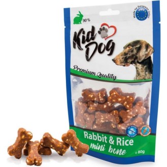 KIDDOG Bones kauliņi  truša gaļa ar rīsiem 80 g (150)