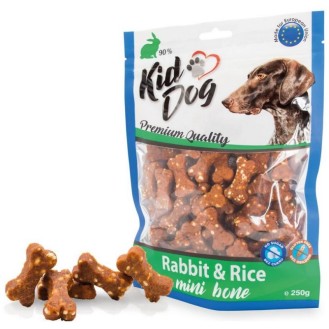 KIDDOG Bones kauliņi  truša gaļa ar rīsiem 250 g (40)