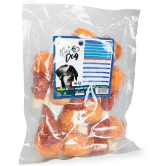 KIDDOG Buffet ādas stilbiņi ar pīles gaļu un vistas gaļu 14 cm 10 gab.-1iepakojums KIDDOG Buffet ādas stilbiņi ar pīles gaļu un vistas gaļu 14 cm 10 gab.-1iepakojums