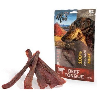 KIDDOG liellopu gaļas mēle plānās strēmelītēs 50 g (100)